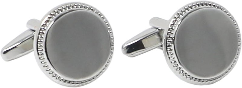 MENDEPOT Men Formal Wear Dress Shirt Cufflinks And Studs Set With Box Wedding Groom Groomsmen Gift - Image 2